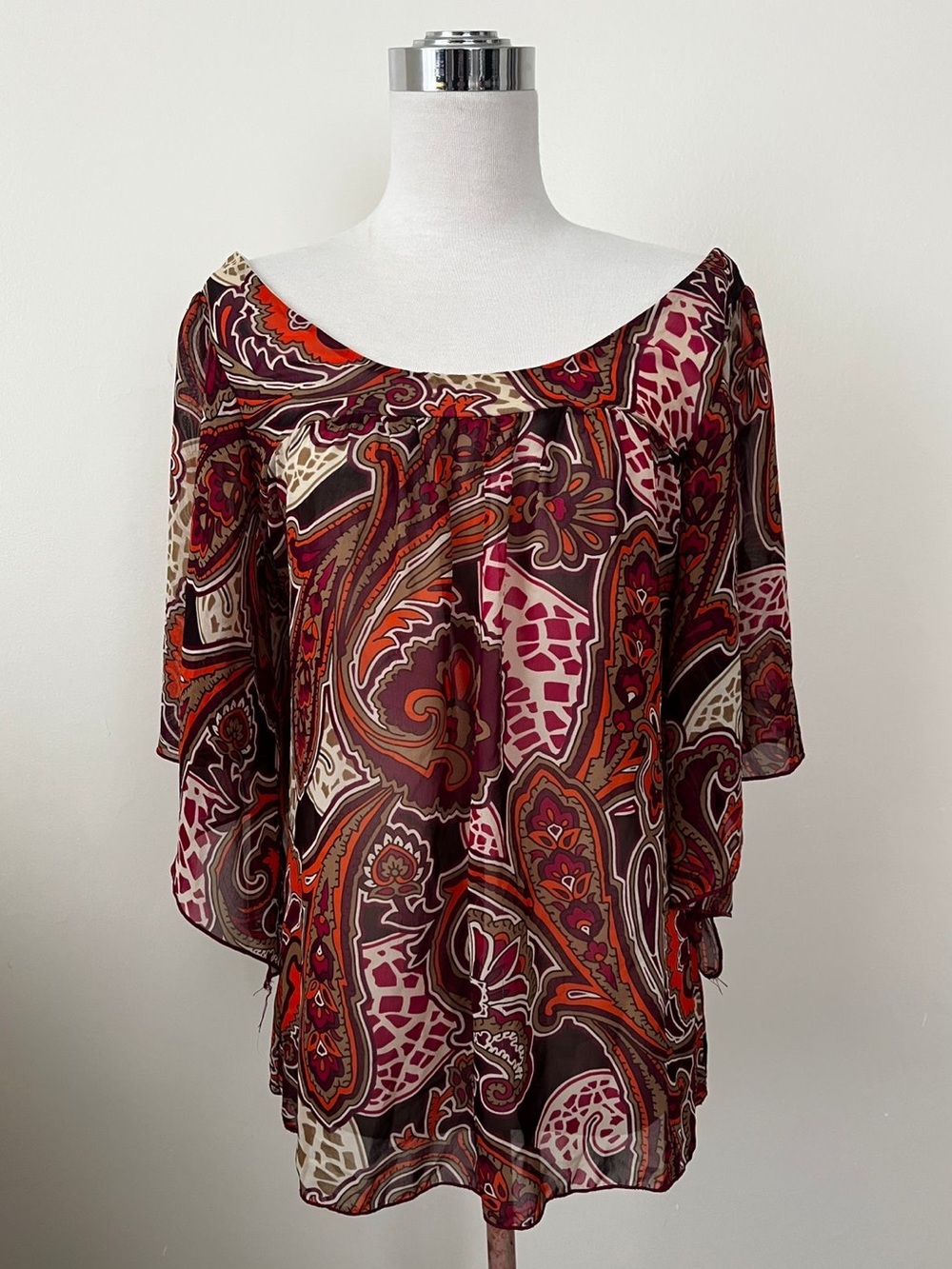 Charlotte Russe Multicolor Paisley Blouse